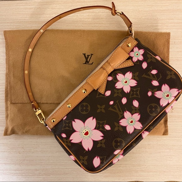 Louis Vuitton, Bags, Louis Vuitton Takashi Murakami Cherry Blossom  Pochette